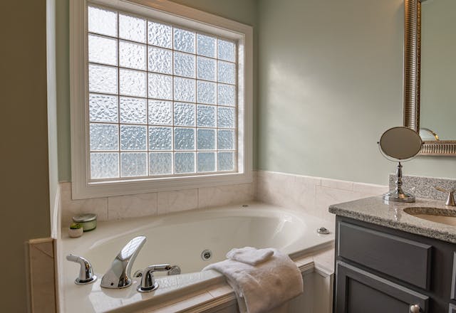 A modern bathroom.